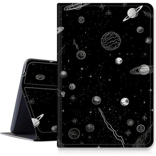 Image of Moon Space Nebula Case for Samsung Galaxy Tab A8 10.5 Inch 2022, Shockproof PU Leather Folding Stand Slim Case with Auto Sleep/Wake for Galaxy Tab A8 2022 Model SM-X200/X205/X207
