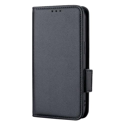 Image of Case Compatible with Fairphone 5 5G,PU Leather Case,Wallet design with Card Slot,Standable Flip Case Black