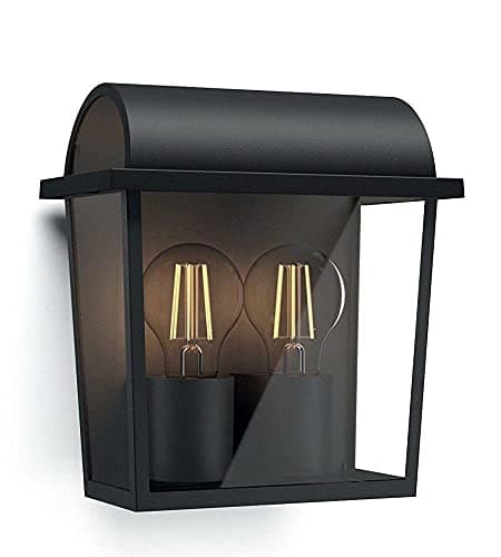 Image of Philips myGarden Harvest Vintage Wall Lantern [Black] Requires 2 x 42 W, 230 V Bulbs