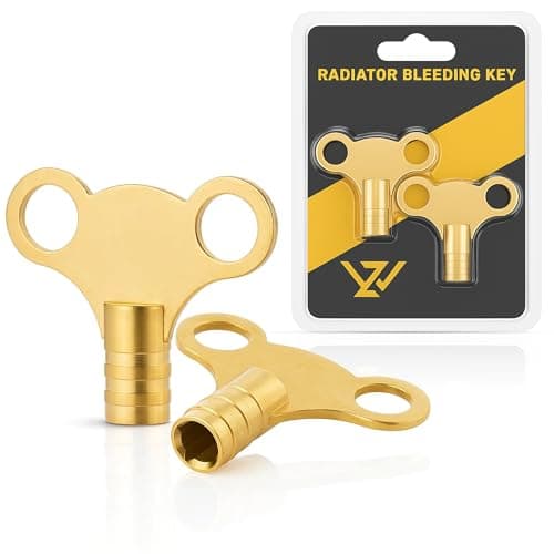 Image of WZ Radiator Bleed Key- Radiator Valve Clock Key for Bleeding and Air Vent- Made of Solid Brass- Pack of 2