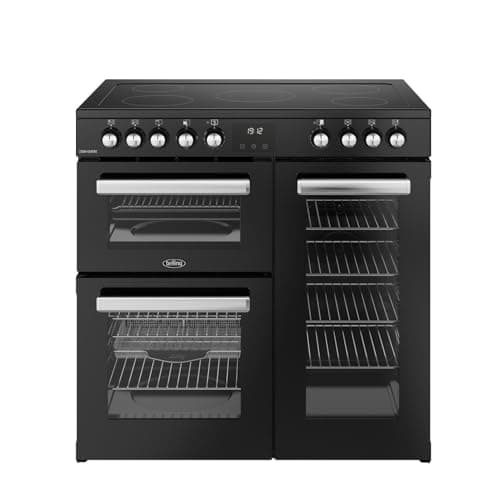Image of Belling Cookcentre 90cm Electric Ceramic Range Cooker - Black