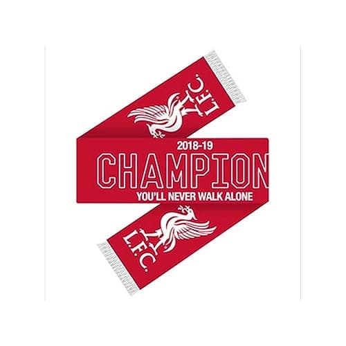 Image of Liverpool FC Champions Scarf (One Size) (Red/White)