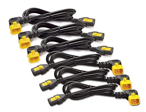 Image of APC AP8704R-WW Power Cord Kit (6 ea) Locking C13 to C14 (90 Degree) 1.2m - (Power > UPS & Surge Protection)