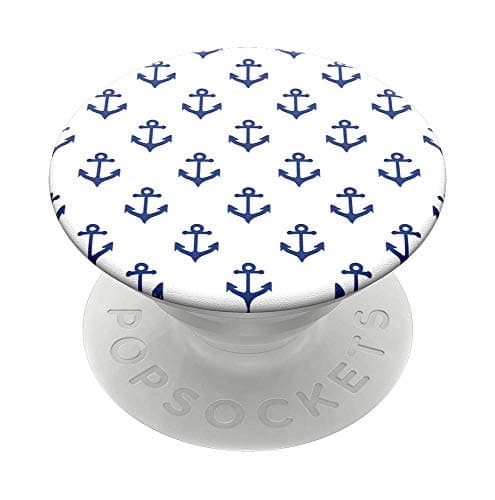 Image of PopSockets: PopGrip Expanding Stand and Grip with a Swappable Top for Phones & Tablets - Anchors Away White