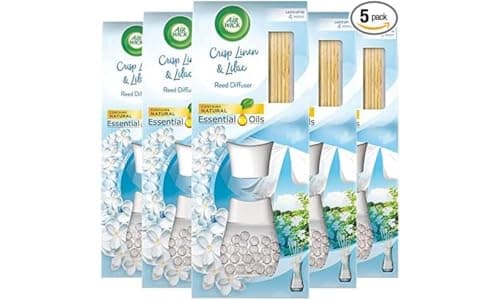 Image of Air Wick |Crisp Linen & Lilac |Air Freshener Reed Diffuser 33ml | Pack of 5