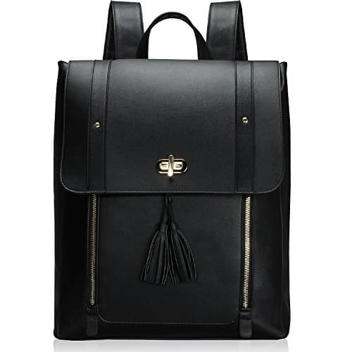Image of Estarer Womens Laptop Backpack 15.6“ Large PU Leather Rucksack Handbag for Work School