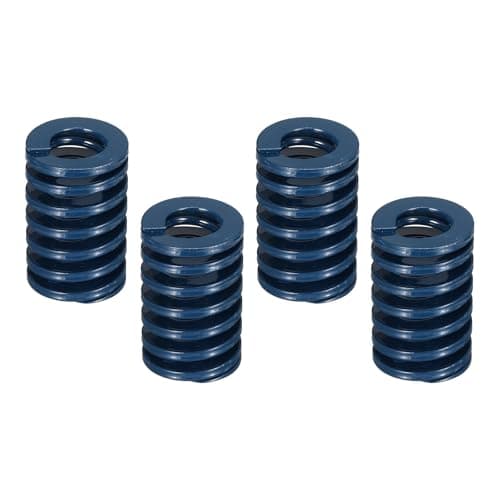 Image of sourcing map 4 Pcs 3D Printer Die Spring, 20mm OD 30mm Length Light Load Compression Mould Die Spring for Mechanical Equipment 3D Printer Electric Part Accessories, Blue
