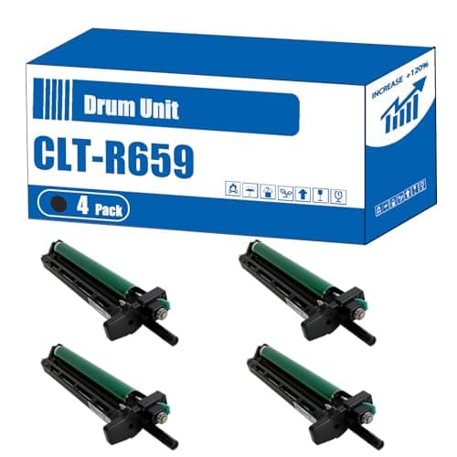Image of Compatible for Samsung CLT-R659 Drum Unit CLX-8640ND CLX-8650ND Printers, High Yield 40000 Pages, Accurate Imaging Rich Colors (4 Pack Black)