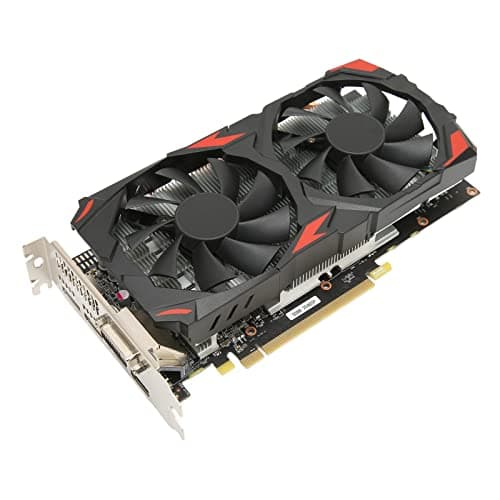 Image of Vikye RX 580 8GB Graphics Card, Radeon RX 580, 8GB GDDR5, 2 Cooling Fans, 3x DP, HDMI, DVI, PCIe 3.0, Supports 4K, 1080P 3A Games, Desktop Compatible