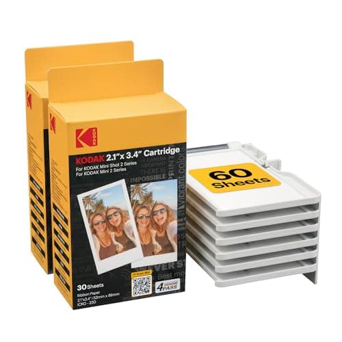 Image of KODAK 4PASS Film Cartridge 2.1" x 3.4" (60 Sheets) for Kodak Mini 2 Retro and Mini Shot 2 Retro