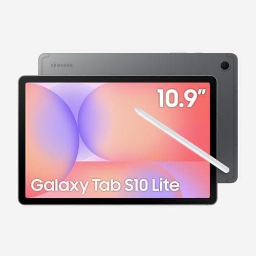 Image of Samsung Galaxy Tab S10 Lite with S-Pen | 128GB, 6GB RAM, Wi-Fi Only | 10.9” 90Hz LCD, Android 15 WiFi 6 Tablet, All Day Battery | International Model X400 | 256GB SD Card Bundle, Gray
