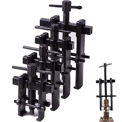 Image of 4 Bearing Puller 2'' 3'' 4'' 6'' with 2 Jaws Bearing Puller Tool Adjustable, Chrome Vanadium Steel Bearing Gear Puller Kit Hand Remover Tool Pump Pulley Remover for Wheel, Motorcycle, Bearings, Gears