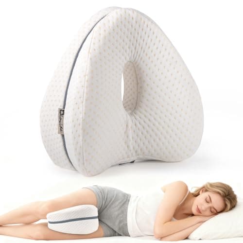 Image of Dioxide Pillow for Sleeping on Side, Memory Foam Pillow for Side Sleepers,Orthopaedic Leg Pillow for Sleeping