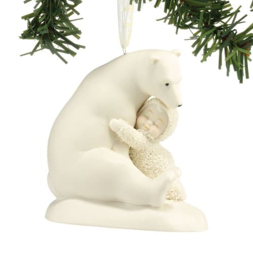 Image of Department 56 Snowbabies “Big Bear Hug” Porcelain Ornament, 3.25”,White