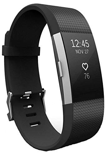 Image of Sago Compatible with Fitbit Charge 2 Strap Replacement Band Classic Wristband Women Men Small large (Large, Black)