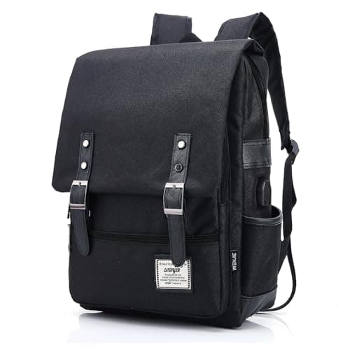Image of HASAGEI Backpack Vintage Unisex Rucksack Daypack Casual School Travel Laptop Tablet Bags