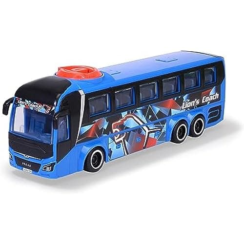 Image of DICKIE Man Lion's Coach Bus 27cm toy bus for kids