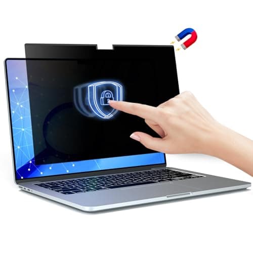 Image of ZOEGAA Macbook Pro 16 Inch Privacy Screen(2021-2024, M1/M2/M3/M4), Magnetic Removable Anti Blue Light Macbook Pro 16 Privacy Screen With Webcam Cover for Apple Mac Pro 16.2 in (A2991/A2485/A2780)