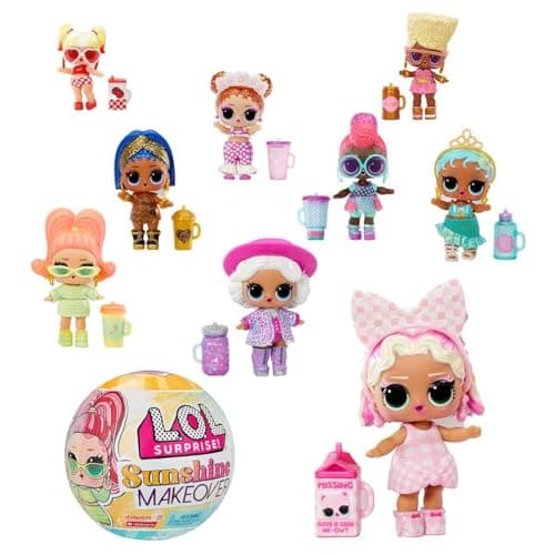 Image of L.O.L. Surprise Sunshine Makeover Tots with 8 Surprises - UV Colour Change in the Sun and Accessories - 1 Limited Edition Doll - 12 to Collect - For Girls Age 4+, Yellow