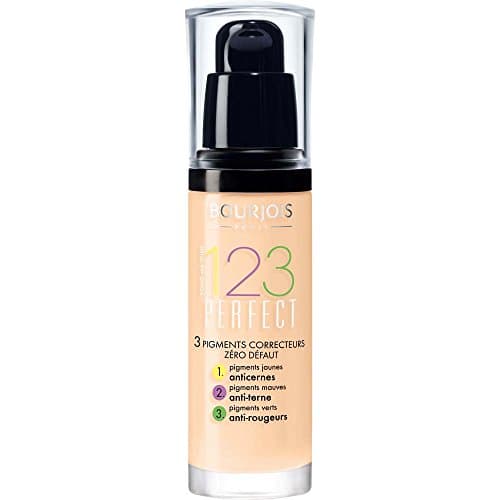 Image of Bourjois 123 Perfect Medium Coverage Liquid Foundation 51 Light Vanilla, 3ml