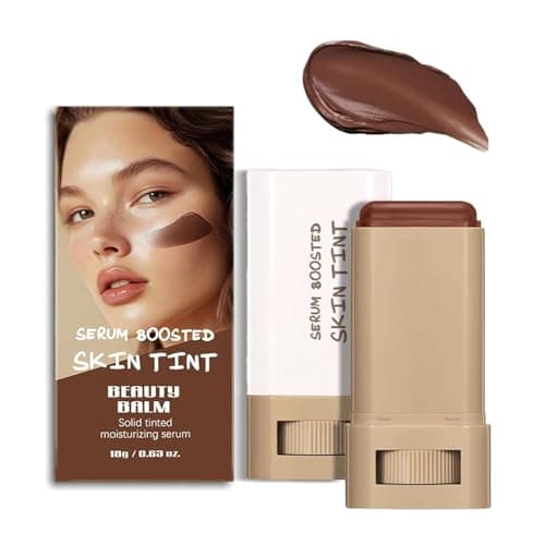 Image of Serum Boosted Skin Tint Balm, Foundation Stick Beauty Balm Serum Boosted Skin Tint, Conceale & Smooths Full Coverage Concealer for Women, Natural Finish Makeup (#01, 18g)