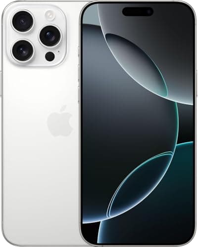 Image of Apple iPhone 16 Pro Max, 1TB, White Titanium (Renewed)