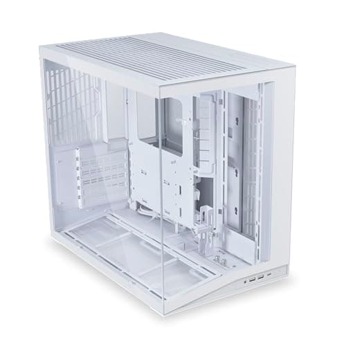 Image of LIAN LI O11D MINI V2 | ATX Mid-Tower Airflow Computer Case | Panoramic View | Fully Ventilated | Adjustable I/O | Pillar-Less | Cable Management | White (O11DMIV2W)