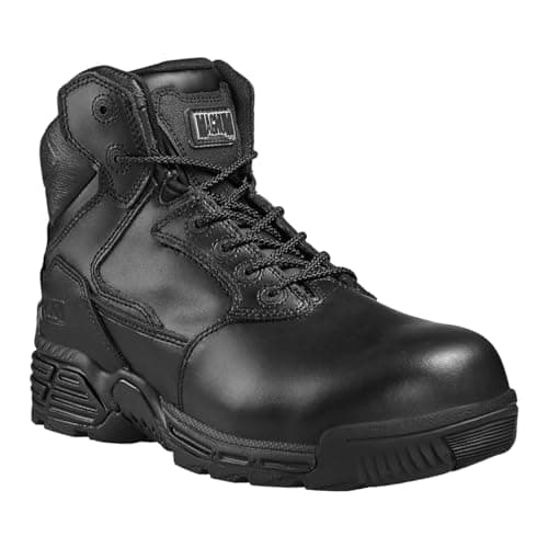 Image of M801429-021 Stealth Force 6.0 Leather CT CP Leather Composite Toe and Plate Unisex Uniform Safety Boot, Black, UK 4