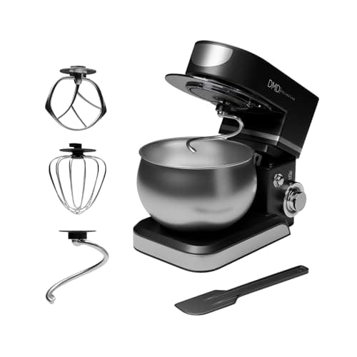 Image of DMD Collective - Digital Stand Mixer For Baking Food Mixer, 5L Bowl 6 Speed Pulse Mode with Tilt-Head, Kitchen Electric Mixer with Dough Hook, Whisk, Beater, Splash Guard 1300W