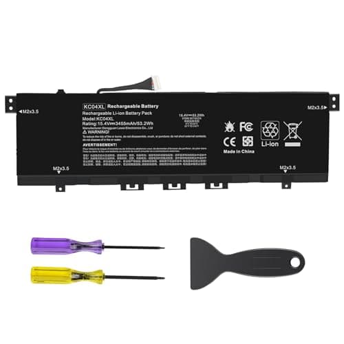 Image of ASUNCELL 15.4V/53.2Wh KC04XL Laptop Battery for HP Envy X360 13-AG000 13z-AG000 13-AR000 13-AH000 13-AQ000 13t-AQ000 13M-AQ000 Series, KC04XL L08496-855 KC04053XL HSTNN-DB8P HSTNN-IB8K
