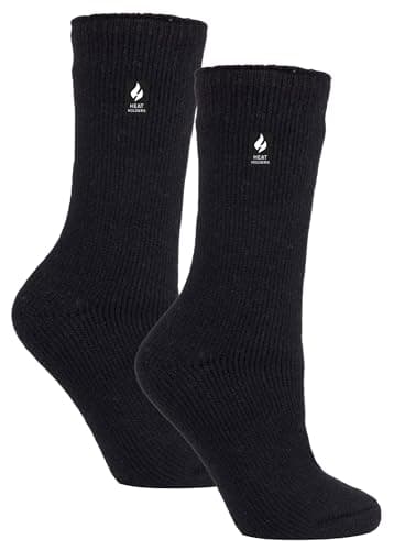 Image of Heat Holders 2 Pack Ladies Thermal Socks Warm Winter Socks for Womens | Ladies Original Socks (4-8, Black)