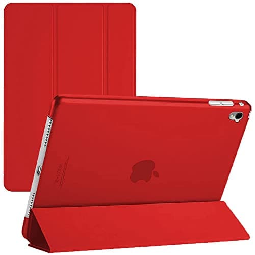 Image of Smart Case For iPad 10.2-Inch 9th/8th/7th Generation 2021/2020/2019 with Auto Wake/Sleep Magnetic Lightweight Protective tablet cover (Red)…