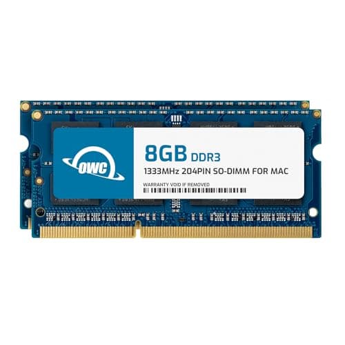 Image of OWC - 16GB OWC Memory Upgrade Kit - 2 x 8GB PC10600 DDR3 1333MHz SO-DIMMs for 2011 MacBook Pro, Mid 2010/2011 21.5" & 27" iMac models, 2011 Mac mini