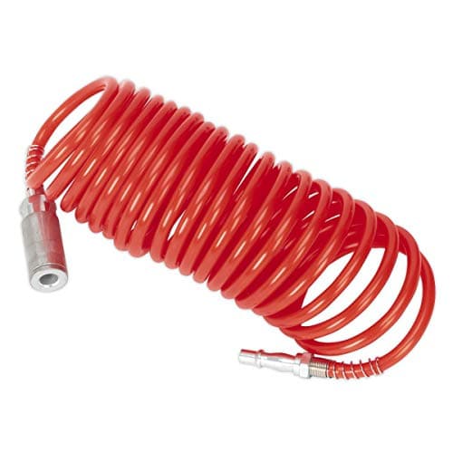 Image of Sealey Sa305 Pu Coiled Air Hose 5Mtr X