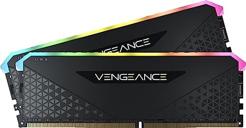 Image of Corsair Vengeance RGB RS 16GB (2x8GB) DDR4 Up to 3200MHz C16 Desktop Memory (Dynamic RGB Lighting, Preset Lighting Profiles, Tight Response Times, Compatible with Intel & AMD 300/400/500 Series) Black