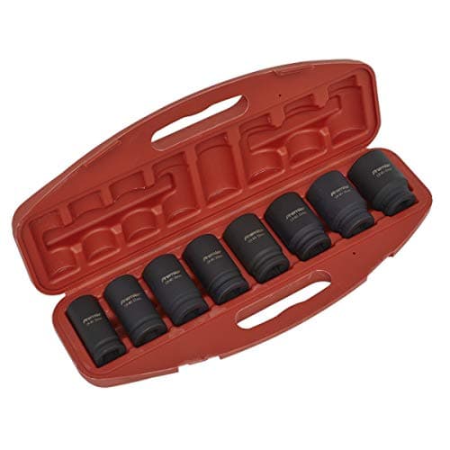 Image of Sealey Ak885 Impact Socket Set 8Pc Deep 3/4Sq Drive Metric