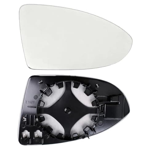 Image of Fit for VW Golf MK7 2013-2020 Wing Mirror Glass,Right Side Heated Wing Mirror Glass Replacement Convex Aspherical Driver Side Replacement with Support Plate Door Mirror
