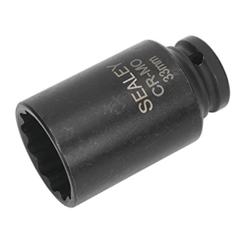 Image of Sealey Sx0041 Impact Socket 33Mm Bi-Hex Deep 1/2Sq Drive