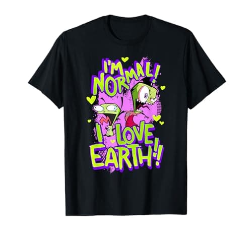 Image of Invader Zim I'm Normal I Love Earth Day T-Shirt
