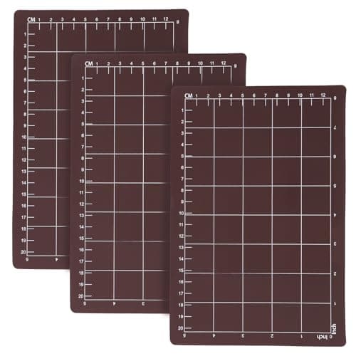 Image of 3pcs Magnetic Cutting Shims for Die Cutting Machine - 9x6 Inch Magnetic Mats with Precision Inch & CM Grid Secure Grip Magnetic Sheets for Card Making Scrapbooking Essential Accessory