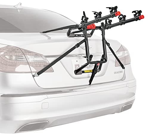 Image of Allen Sports Deluxe+ 3-Bike Trunk Mounted Carrier, Model QS3, Black