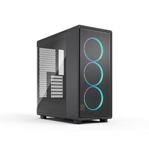 Image of Fractal Design Epoch Black RGB - Tempered Glass Light Tint- High Airflow PC Gaming Case - Mesh Front Panel - Three Momentum 12 RGB Fans Included - Spacious Interior - ATX/mATX/ITX Support