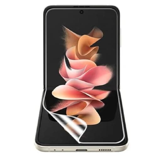 Image of Silsewip Hydrogel Screen Protector for Samsung Galaxy Z Flip3 5G,2pcs High Sensitivity Flexible TPU Protective Flim (Non-tempered glass) (Non-breakable)