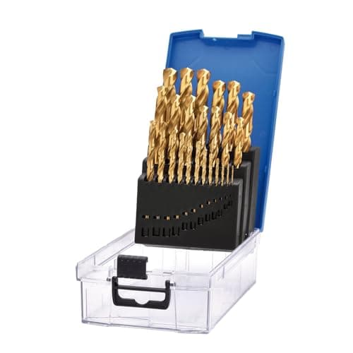 Image of Draper 25pcs HSS Titanium Nitride Coated Drill Bit Set 1.0-13.0mm - 08886 - for Steel, Non-Ferrous Metals, Wood and Hard Plastic
