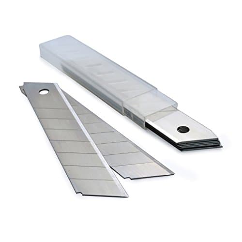 Image of Rapesco RCK004A1 18 mm Spare Blades for Heavy Duty Snap-Off Cutter, Pack of 10
