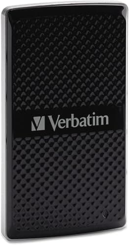 Image of Verbatim Portable External SSD Drive 256GB USB 3.0 up to 450MB/s External Solid State Drive