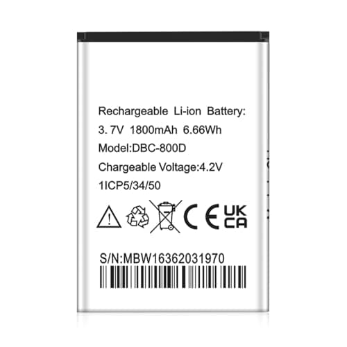 Image of Battery DBC-800D DBC-800B Replacement for Doro Mobile Phone 1360 5030 5516 6030 6520 6530 6620 1350 6050 6551 6526 Easy 500 508 611 (Not for LG G3 2022, New)