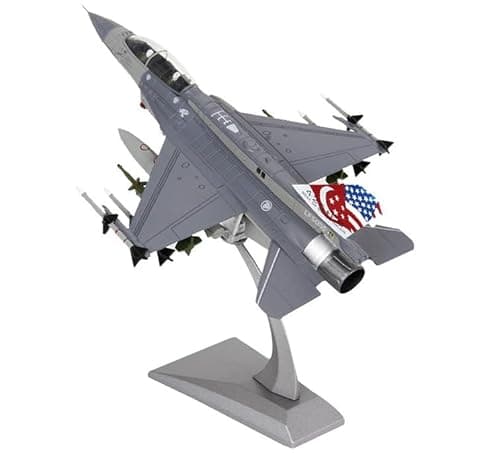 Image of AirModels F-16 Fighting Falcon - Singapore Diecast Aircraft Model 1/72 Scale Plane Toy Collectable Gift