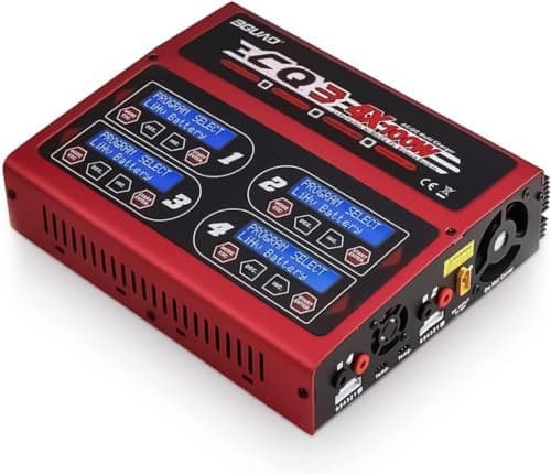 Image of ZIBESTYU 100Wx4/10Ax4 AC/DC 4 Port RC LiPo Charger Discharger Intelligent Balance Charger Quad Multi-Functions for NiMH NiCd LiHV Pb Batteries for Hobby Rc Car Boat Airplane Racing Drone FPV