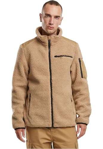 Image of Brandit Ramble Men's Teddy Fleece Jacket, camel, L